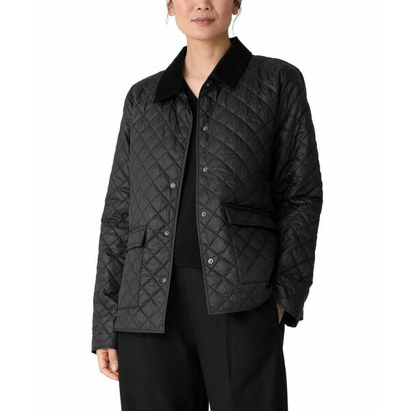 エイリーンフィッシャー レディース ジャケット＆ブルゾン アウター Women's Classic Collar Quilted J..