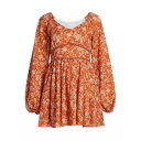 キャロリーナコンスタス レディース ワンピース トップス Blakely Floral Mini-Dress rust toile