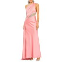 マックダガル レディース ワンピース トップス Satin One-Shoulder Gown coral