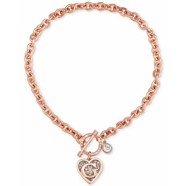 QX fB[X lbNXE`[J[Ey_ggbv ANZT[ Logo Link Pendant Necklace Rose Gold