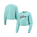 リーグカレッジエイトウェア レディース パーカー・スウェットシャツ アウター Women's Light Blue Alabama Crimson Tide Corded Timber Cropped Pullover Sweatshirt Light Blue