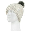 ヒートホルダーズ レディース 帽子 アクセサリー Brina Solid Cable Knit Roll Up Pom-Pom Hat Cream