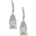 ANC fB[X sAXCO ANZT[ Silver-Tone Stone Leverback Drop Earrings Crystal