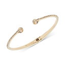 ジバンシー レディース ブレスレット・バングル・アンクレット アクセサリー Crystal & Pavé Hinged Bangle Bracelet Gold