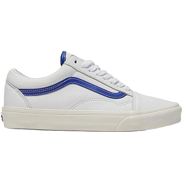 ヴァンズ レザースニーカー メンズ Vans バンズ メンズ スニーカー 【Vans Old Skool Leather】 サイズ US_6(24.0cm) White Blue