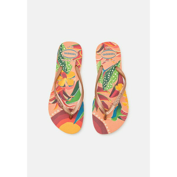 ハワイアナス ハワイアナス レディース サンダル シューズ SLIM TROPICAL - Pool shoes - peach