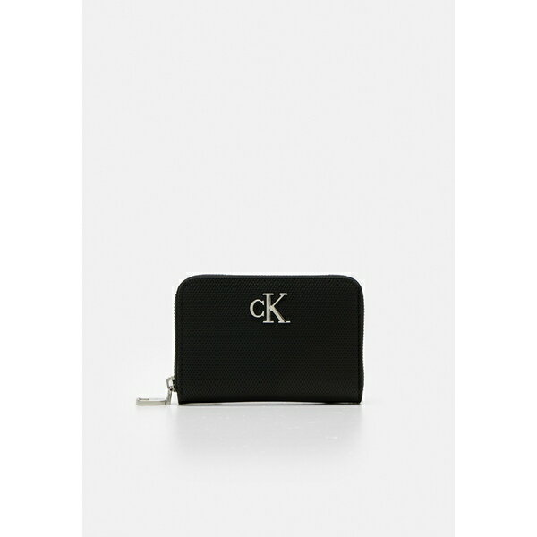 カルバンクライン カルバンクライン レディース 財布 アクセサリー MINIMAL MONOGRAM ZIP AROUND - Wallet - black