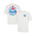 47ブランド メンズ シャツ トップス Men's Cream New York Yankees Flora Foundation T-Shirt Cream