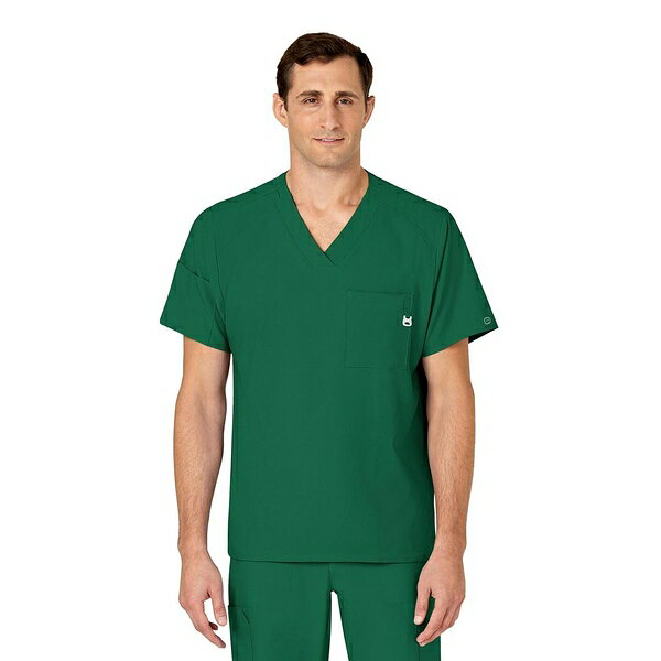 ウィンク メンズ シャツ トップス Men's W123 V-Neck Scrub Top Hunter