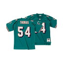 ミッチェル&ネス メンズ シャツ トップス Men's Zach Thomas Miami Dolphins Replica Throwback Jersey Aqua(4)