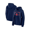 ファナティクス レディース パーカー・スウェットシャツ アウター Women's Navy Boston Red Sox Perfect Play Raglan...