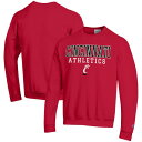 チャンピオン メンズ パーカー・スウェットシャツ アウター Cincinnati Bearcats Champion Athletics Logo Stack Pullover Sweatshirt Red