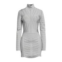 【送料無料】 バルマン レディース ワンピース トップス Mini dresses Light grey