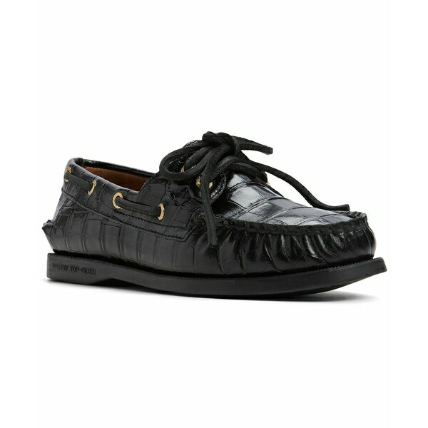 スペリー レディース サンダル シューズ Women's Authentic Original 2 Eye Lace-Up Boat Shoe Black