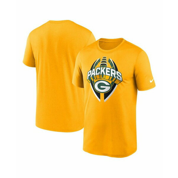 ナイキ メンズ Tシャツ トップス Men's Gold Green Bay Packers Legend Icon Performance T-Shirt Gold
