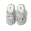ディアフォームズ レディース スリッポン・ローファー シューズ Women's Bridal Celebration Fuzzy Scuff House Slipper Sleet