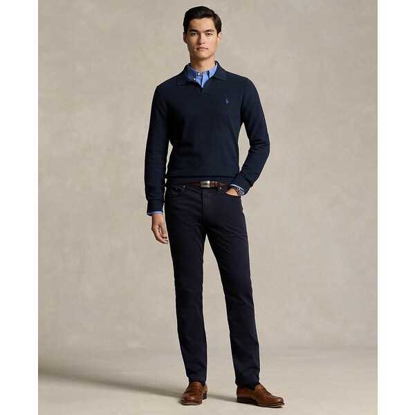 ラルフローレン メンズ カジュアルパンツ ボトムス Men's Varick Slim Straight Stretch Sateen Pants Navy