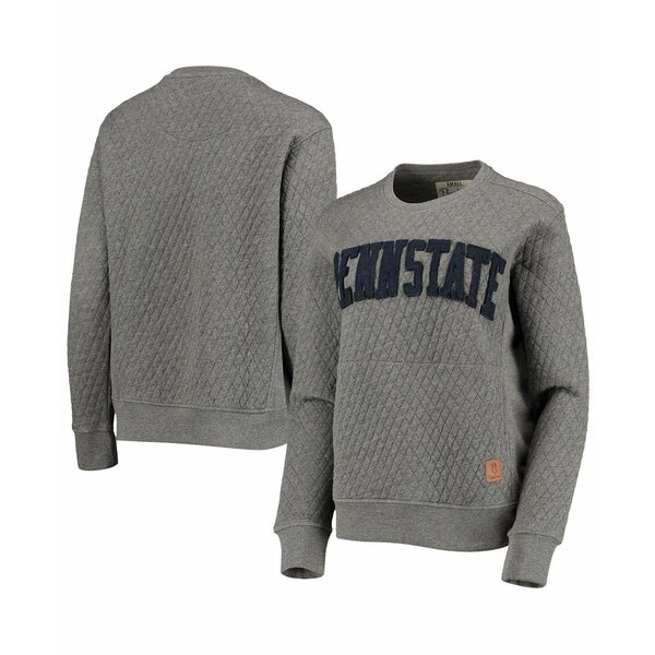 プレスボックス レディース カットソー トップス Women's Heather Charcoal Penn State Nittany Lions ..