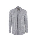 エトロ メンズ シャツ トップス Etro Shirt In Stretch Cotton Bianco/nero