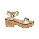 カルバンクライン レディース サンダル シューズ Women's Isleen Block Heel Open-Toe Dress Sandals Gold - Manmade