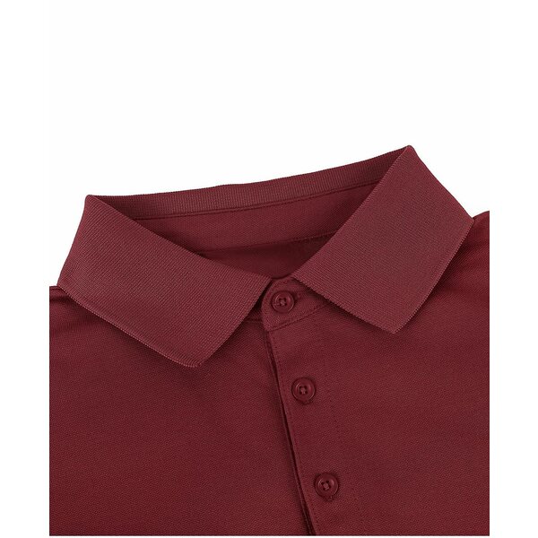 ~I}I Y |Vc gbvX Men's Classic-Fit Cotton-Blend Pique Polo Shirt Burgundy