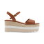 ޥåǥ󥬡 ǥ  塼 Charizma Platform Wedge Sandals Cognac