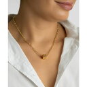 AhjA fB[X lbNXE`[J[Ey_ggbv ANZT[ 14K Gold-Plated Initial Cube Paperclip Necklace Gold- M