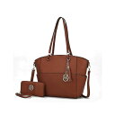 MKFコレクション レディース トートバッグ バッグ Prisha Women's Tote Bag with Wallet by Mia K Brown