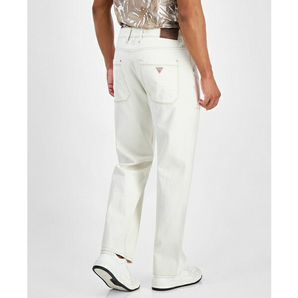 ゲス メンズ デニムパンツ ボトムス Men's Mason Regular-Straight Fit Jeans Pearl White Multi