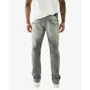 トゥルーレリジョン トゥルーレリジョン メンズ デニムパンツ ボトムス Men's Ricky Flap Straight Jeans Chalk Gray Wash