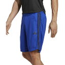 アディダス メンズ カジュアルパンツ ボトムス Men's Train Essentials Classic-Fit AEROREADY 3-Stripes 10" Training Shorts Lucid Blue / Blk