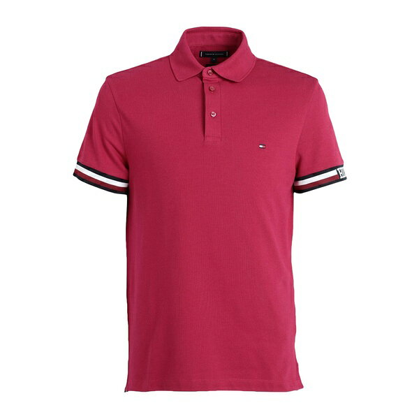 【送料無料】 トミー ヒルフィガー メンズ Tシャツ トップス Polo shirts Red