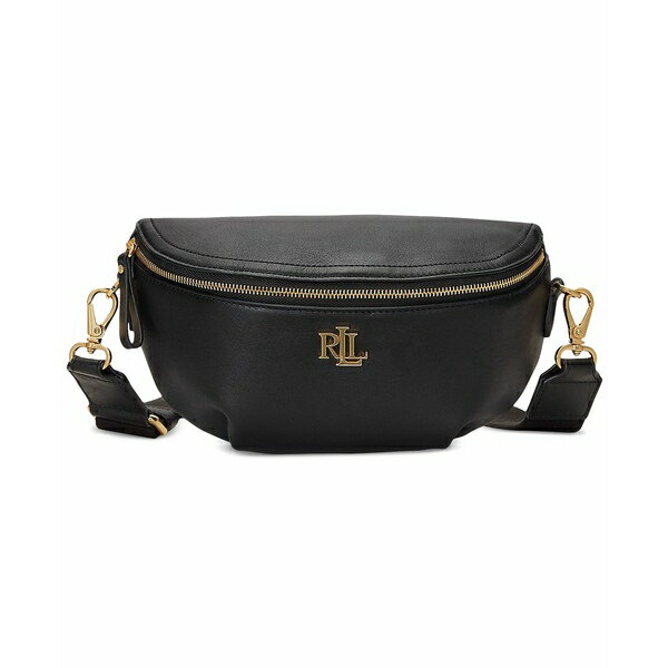 ラルフローレン レディース ベルト アクセサリー Leather Marcy Small Belt Bag Black