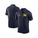 ジョーダン メンズ シャツ トップス Men's Navy Michigan Wolverines Primetime Franchise Performance Polo Shirt Navy(4)