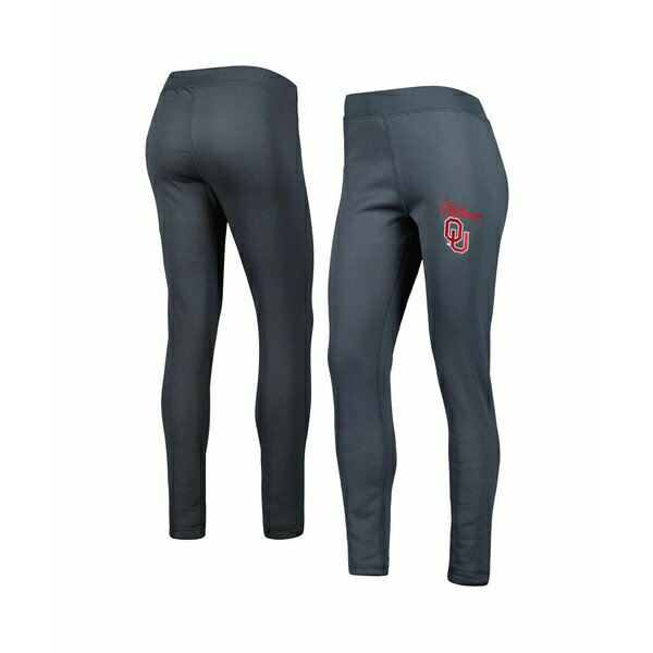 コンセプトスポーツ レディース カジュアルパンツ ボトムス Women's Charcoal Oklahoma Sooners Upbeat Sherpa Leggings Charcoal