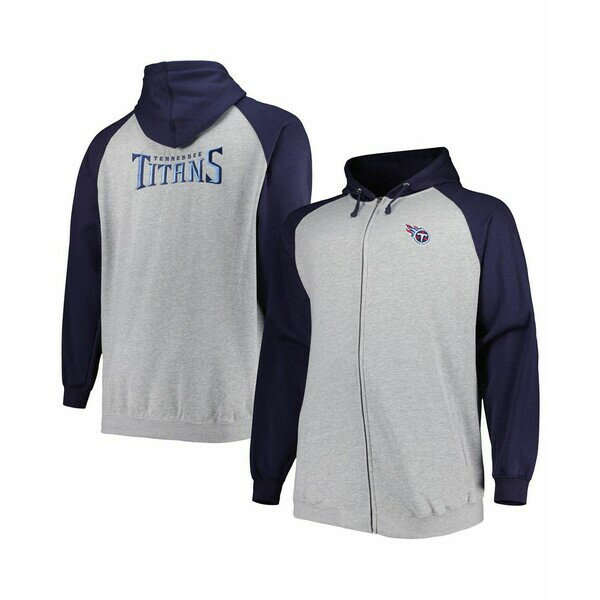 եʥƥ  㥱åȡ֥륾  Men's Heather Gray Tennessee Titans Big an...