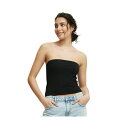 コットンオン レディース カットソー トップス Women's All Day Tube Top Black
