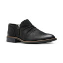 クラークス レディース ブーツ シューズ Women's Camzin Pace Ruched Zip Ankle Booties Black Nubuck