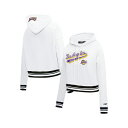 プロスタンダード レディース パーカー・スウェットシャツ アウター Women's White Los Angeles Lakers Script Tail C...