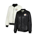 カールバンクス レディース ジャケット&ブルゾン アウター Women's Oatmeal, Black Pittsburgh Steelers Switchback Reversible Full-Zip Jacket Oatmeal, Black