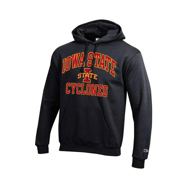 チャンピオン メンズ パーカー・スウェットシャツ アウター Men's Iowa State Cyclones High Motor Pullover Hoodie Black