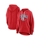 ファナティクス レディース パーカー・スウェットシャツ アウター Women's Heather Red Distressed St. Louis Cardin...