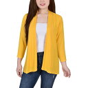 ニューヨークコレクション レディース ニット&セーター アウター Women's 3/4 Sleeve Solid Cardigan Samoan Sun