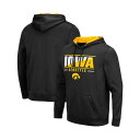 コロシアム メンズ パーカー・スウェットシャツ アウター Men's Black Iowa Hawkeyes Slash Stack 2.0 Pullover Hoodie Black(4)