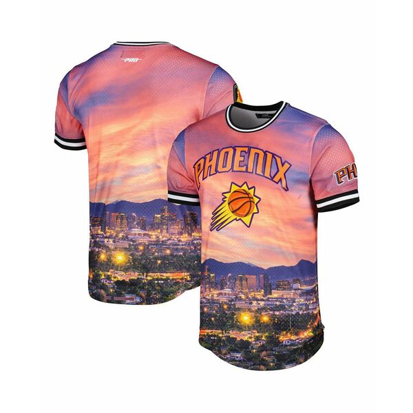 プロスタンダード メンズ シャツ トップス Men's Phoenix Suns Cityscape Stacked Logo T-shirt Black