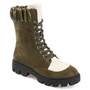 ジャーニーコレクション レディース ブーツ シューズ Women's Elinor Lace Up Lug Booties Olive