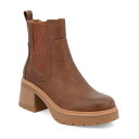 ミア レディース ブーツ シューズ Women's Irie Pull On Block-Heel Chelsea Booties Luggage