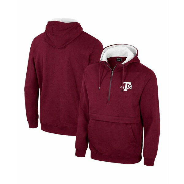   ѡåȥ  Men's Maroon Texas A&M Aggies Half-Zip Ho...