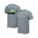 イメージワン メンズ シャツ トップス Men's Gray North Carolina A&T Aggies Campus Scenery Comfort Color T-shirt Gray