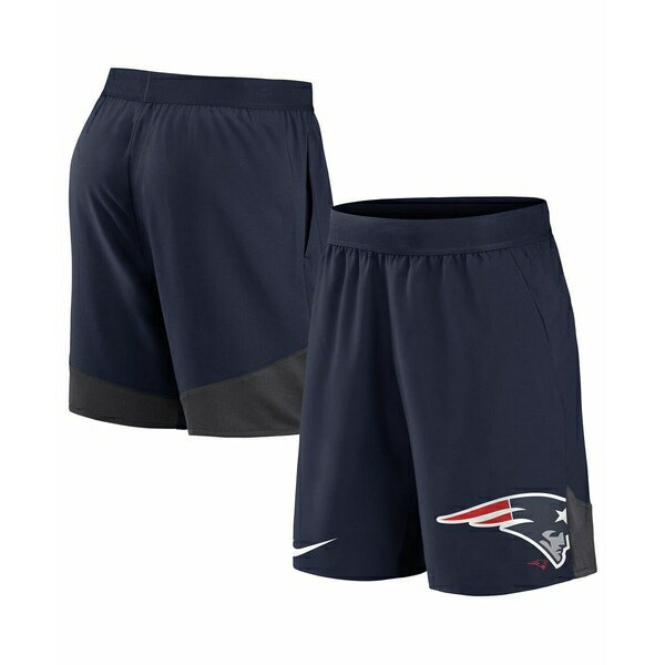 ナイキ メンズ カジュアルパンツ ボトムス Men's Navy New England Patriots Stretch Performance Shorts Navy